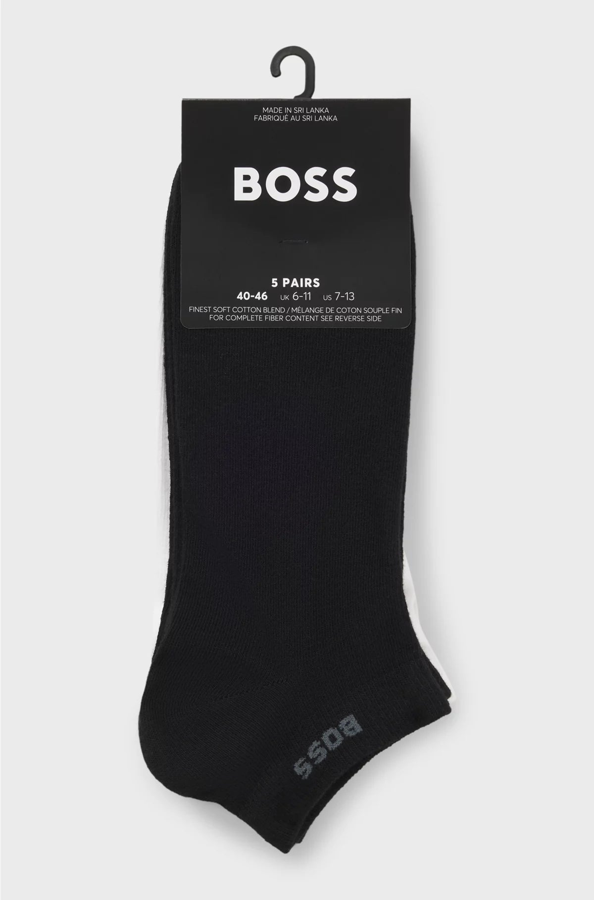 FIVE-PACK OF ANKLE-LENGTH SOCKS
