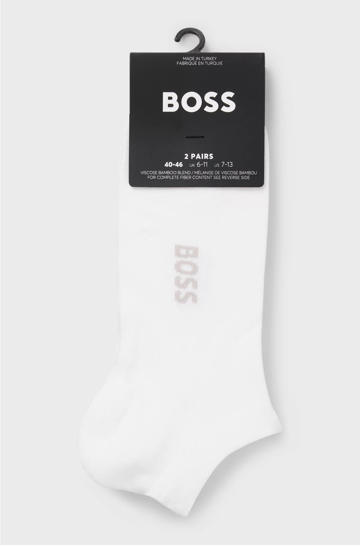 TWO-PACK OF ANKLE SOCKS IN A BAMBOO BLEND