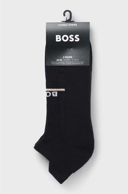 TWO-PACK OF ANKLE-LENGTH SOCKS WITH LOGOS