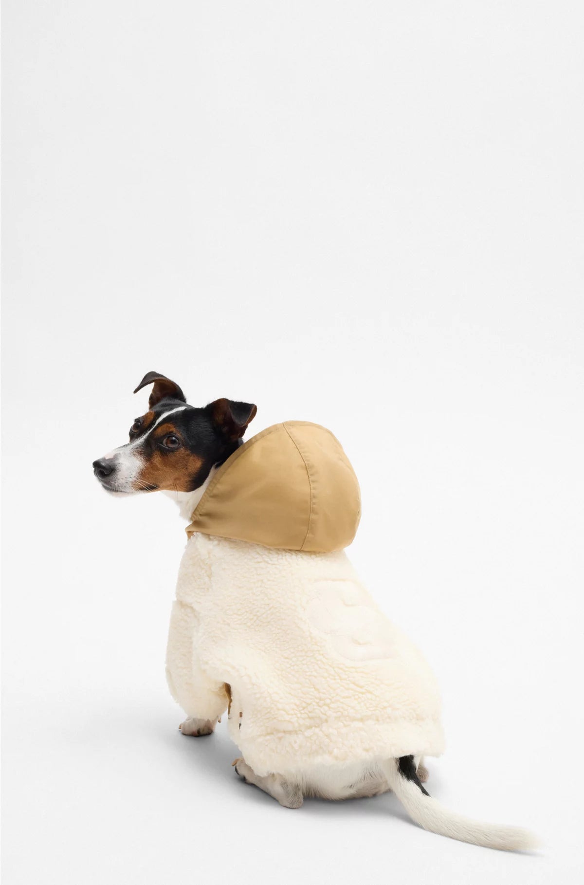 DOG FLEECE JACKET WITH DOUBLE B MONOGRAM