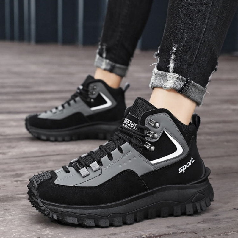 Men's Outdoor Hiking Boots - Waterproof, Non-Slip, Puncture-Proof And Smash-Proof; Correct Arch Support And Wide Toe - Suitable For Daily Wear And Outdoor Adventures