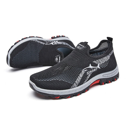 Men’s New Breathable Orthopedic Walking Shoes– Soft Inner Lining, Flexible Fit & Slip-Resistant Sole