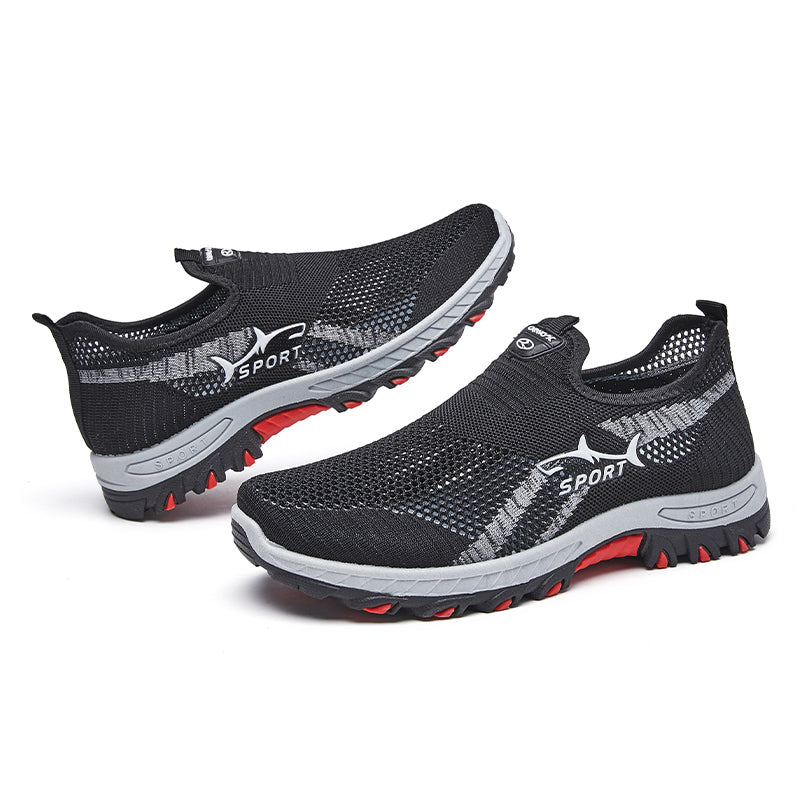 Men’s New Breathable Orthopedic Walking Shoes– Soft Inner Lining, Flexible Fit & Slip-Resistant Sole