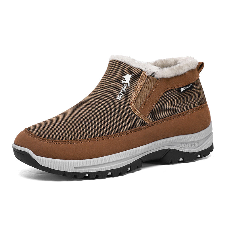Men's Outdoor Slip-on Warm Boots - Slip-resistant, Puncture-resistant - Arch Support, Wide Toe