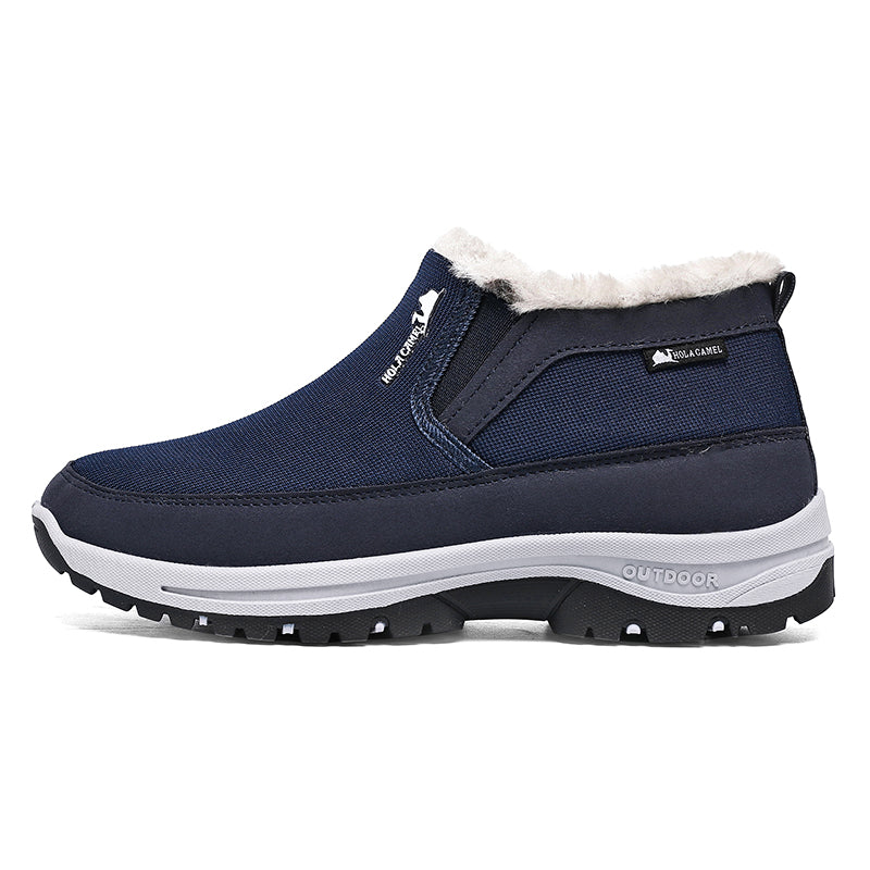 Men's Outdoor Slip-on Warm Boots - Slip-resistant, Puncture-resistant - Arch Support, Wide Toe