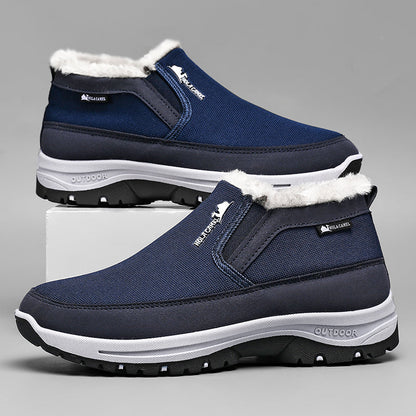 Men's Outdoor Slip-on Warm Boots - Slip-resistant, Puncture-resistant - Arch Support, Wide Toe
