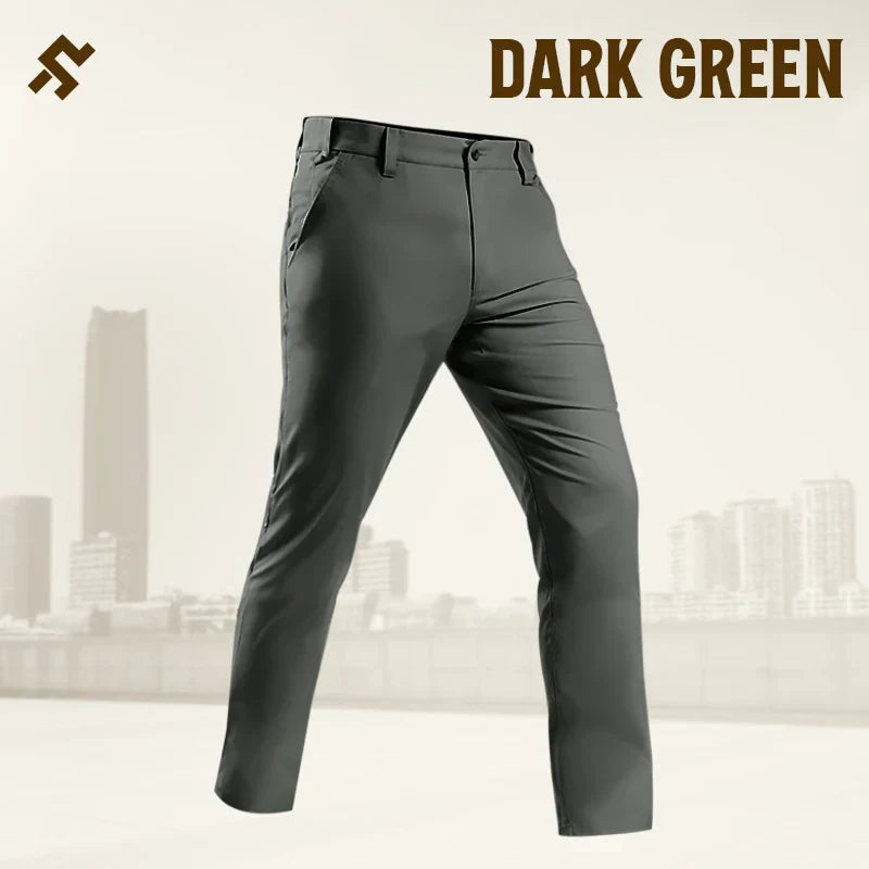 GlideActive - Men's Active Khaki Pants With Expandable Waistband