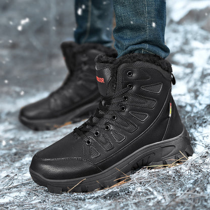 Men Combat Boots Waterproof Non-Slip Hiking Boots Anti-Puncture Anti-Sprain Work Boots