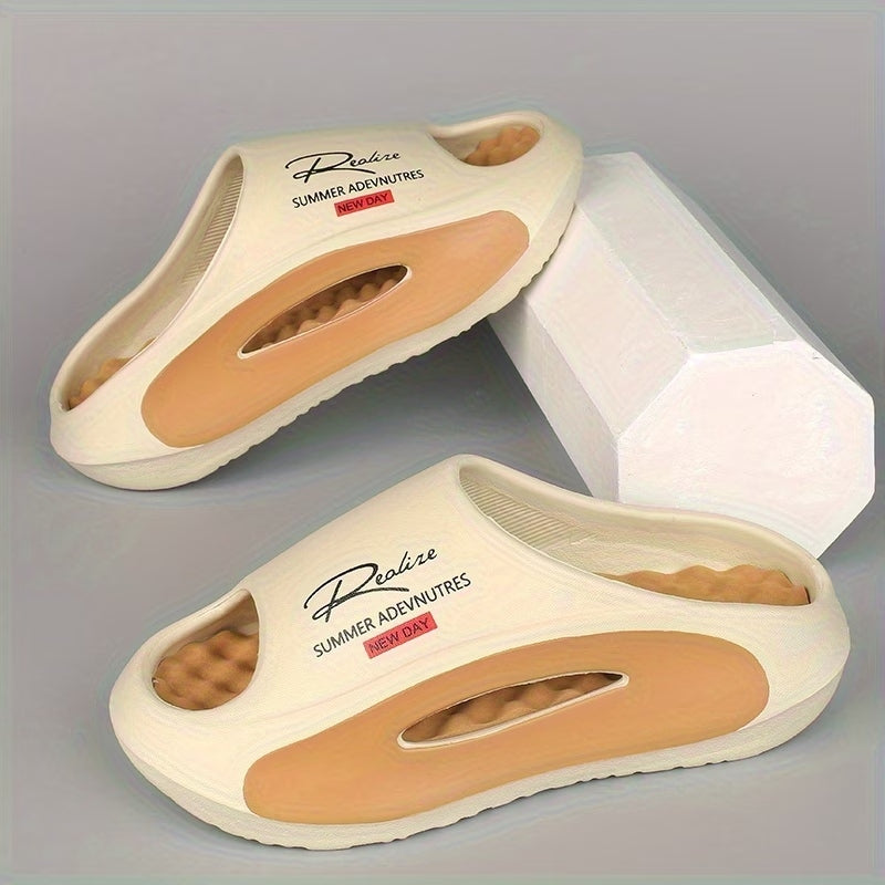 Men's EVA Cloud Slides | Thick-Soled Non-Slip Summer Slippers for Beach & Shower