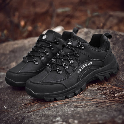 MEN'S LEATHER COMFORTABLE OUTDOOR CASUAL HIKING SHOES