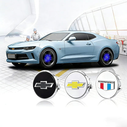 4PCS Self-powered Car Wheel Hub Floating Center Caps