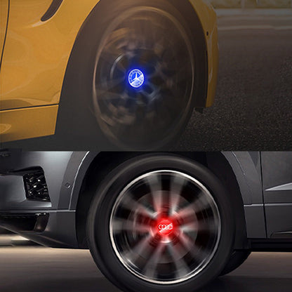 4PCS Self-powered Car Wheel Hub Floating Center Caps