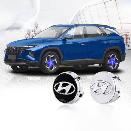 4PCS Self-powered Car Wheel Hub Floating Center Caps