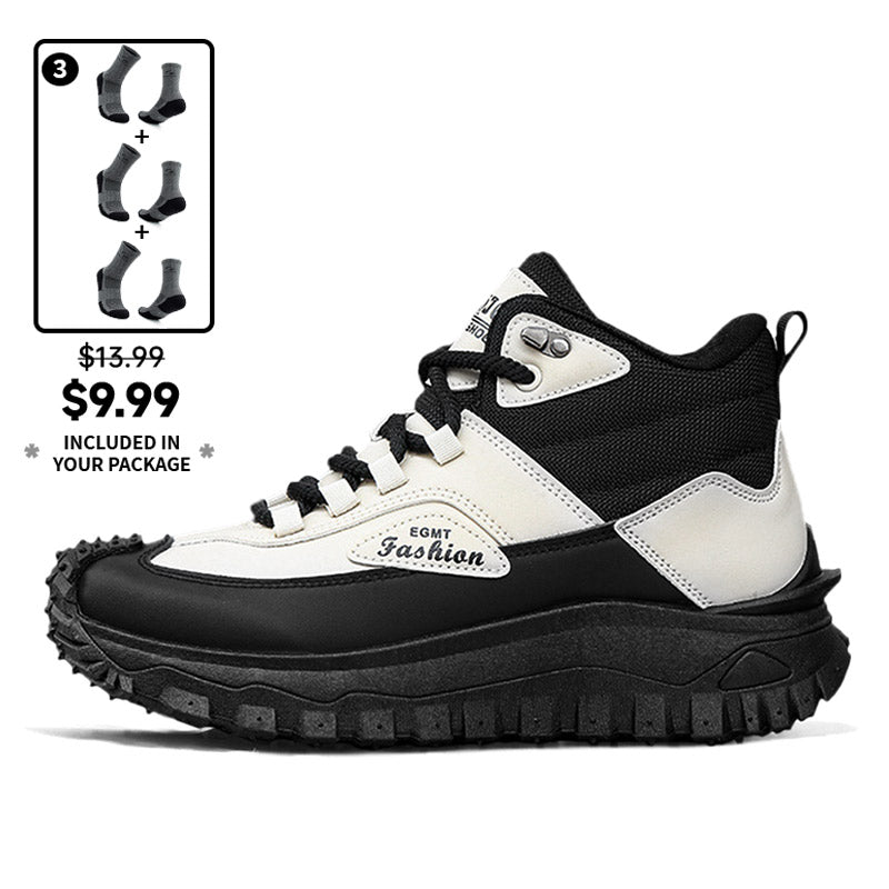 Men’s Work Hiking Boots – Waterproof, Non-Slip, Puncture and Smash Resistant, Wide Toe, Arch Support – Ideal for Daily Wear and Outdoor Adventures
