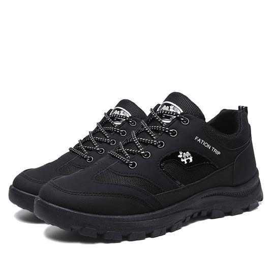 Men's Thickened Sole Elastic Collar Orthopedic Insole Comfortable Outdoor Shoes Casual Shoes