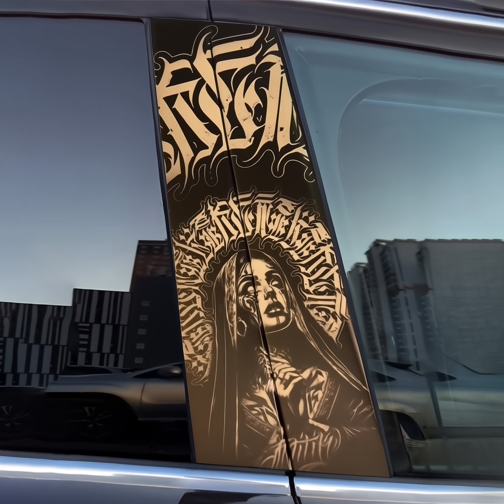 Ladies Car Door Stickers