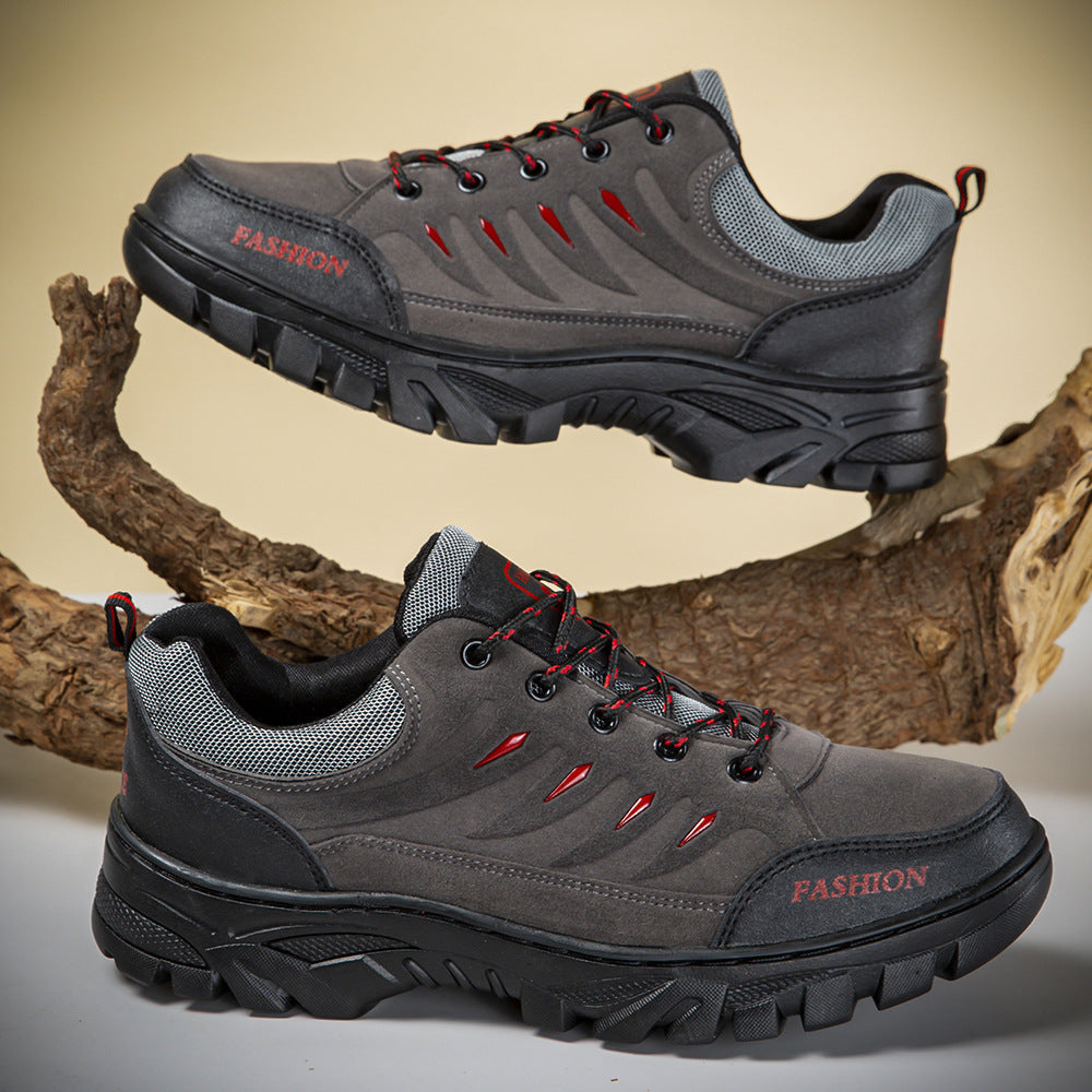 Men’s Outdoor Hiking Boots - Waterproof, Slip-Resistant, Puncture-Proof, Wide Toe Box, Reinforced Toe Protection – Ideal for Hiking, Mountaineering, and Outdoor Adventures