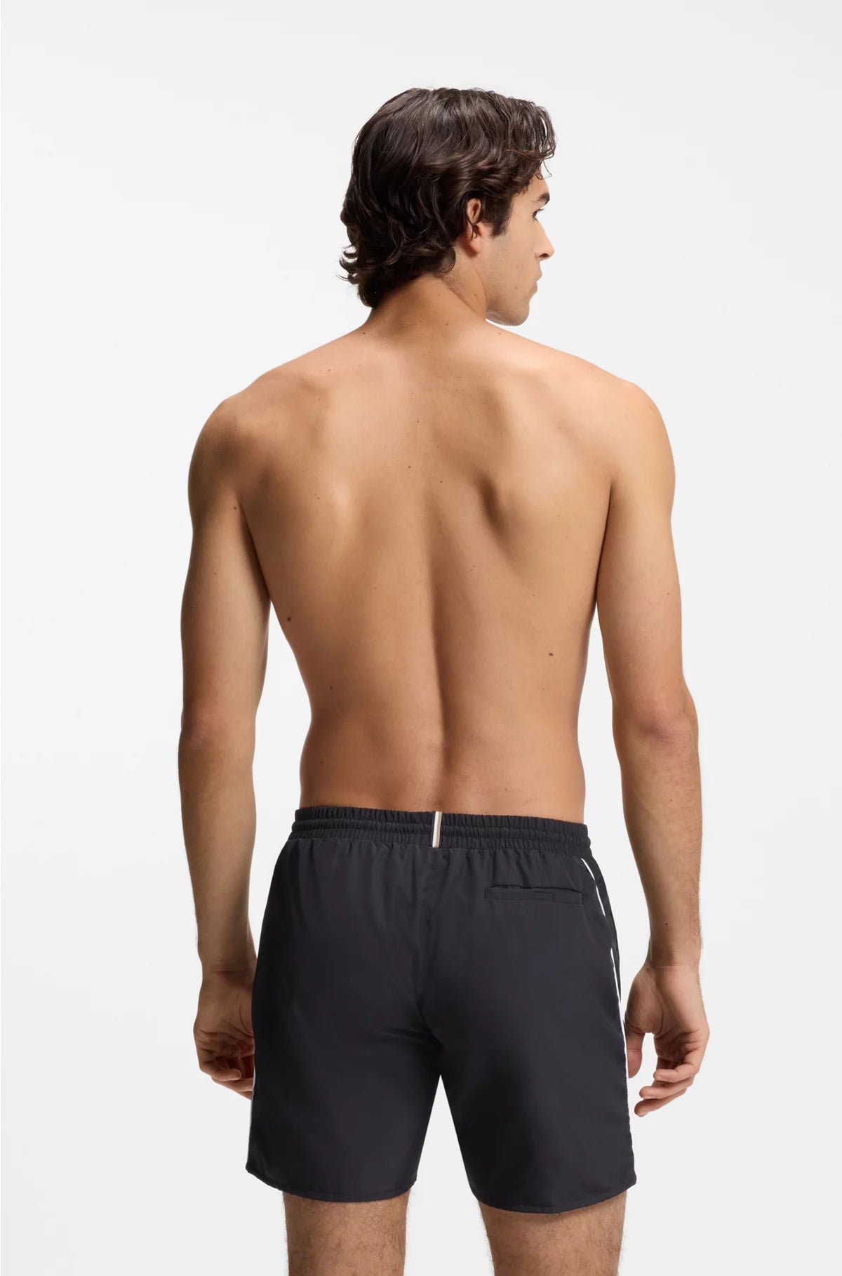 SWIM SHORTS WITH CONTRAST LOGO