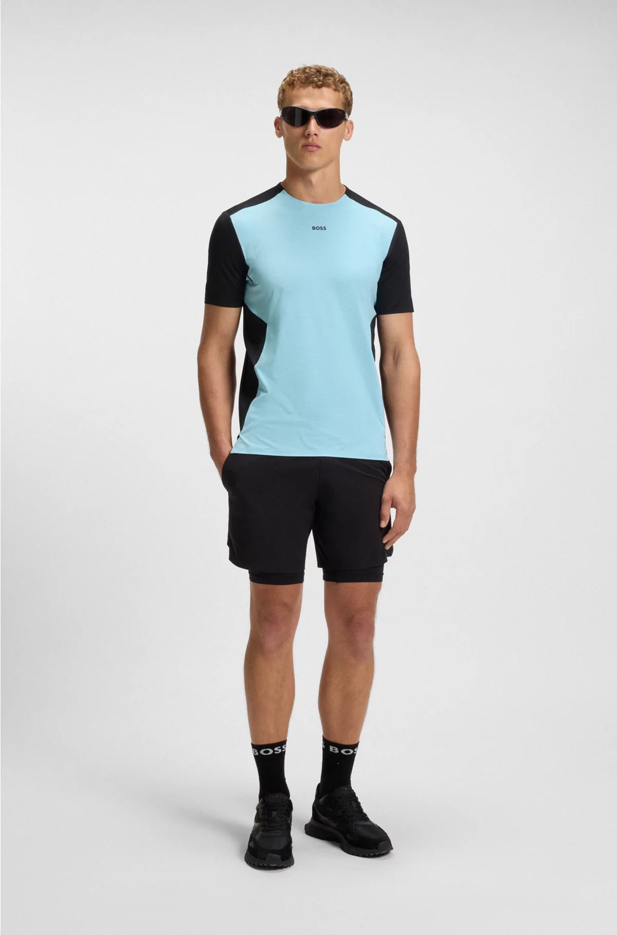 ACTIVE MESH-JERSEY T-SHIRT WITH DECORATIVE REFLECTIVE DETAILS