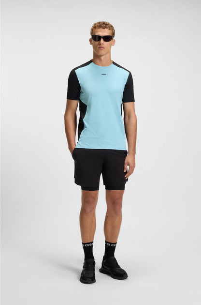 ACTIVE MESH-JERSEY T-SHIRT WITH DECORATIVE REFLECTIVE DETAILS