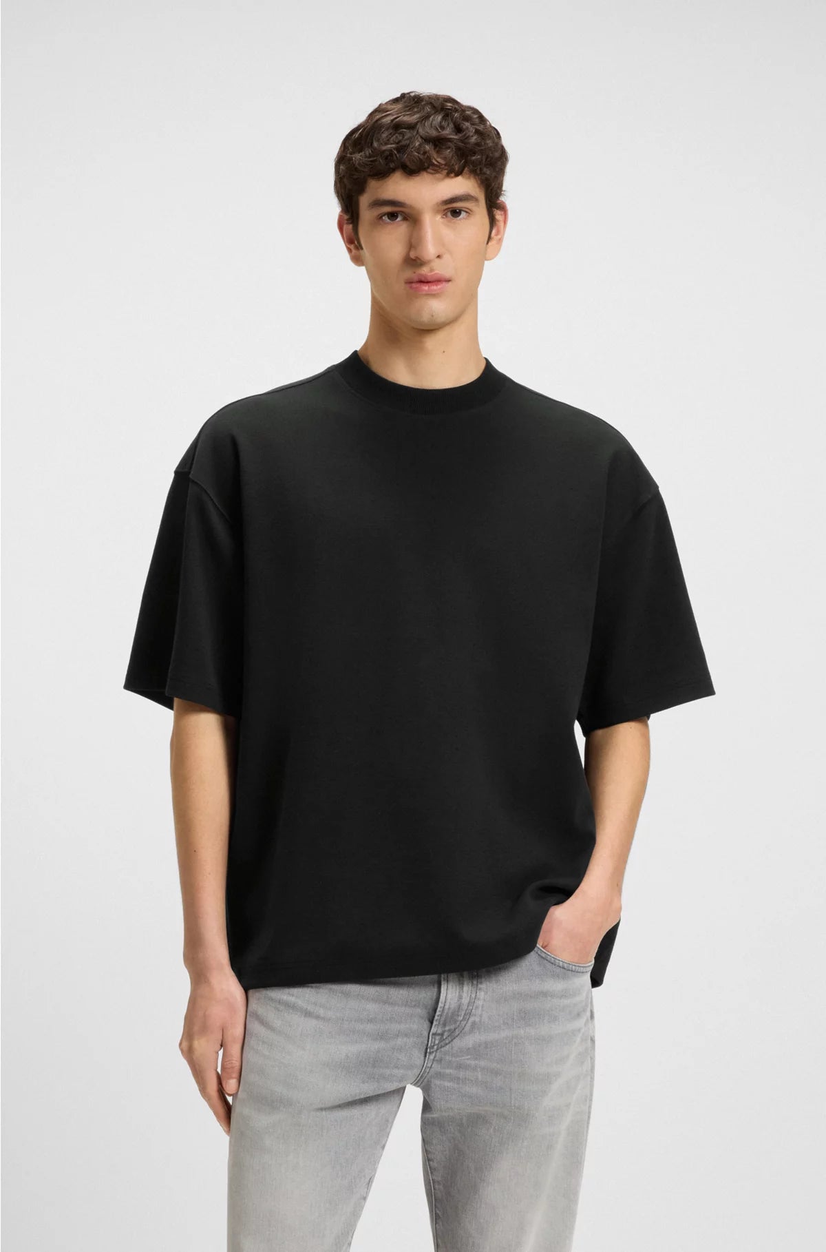 OVERSIZED-FIT T-SHIRT IN STRETCH COTTON