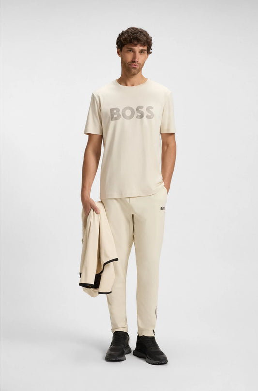PIMA-COTTON T-SHIRT WITH GLOSS LOGO