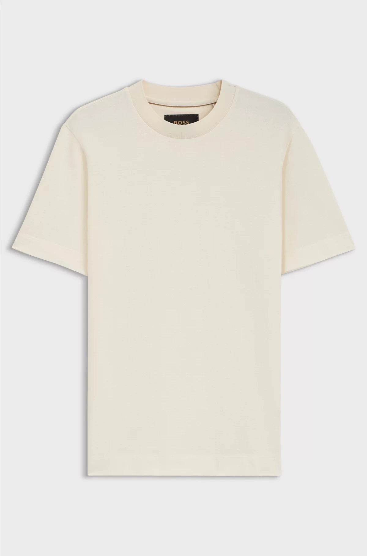 COTTON-SILK T-SHIRT WITH PRINCE OF WALES CHECK