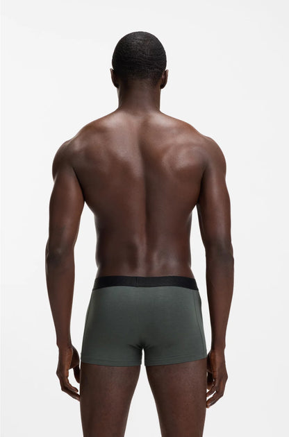 THREE-PACK OF COTTON-BLEND TRUNKS
