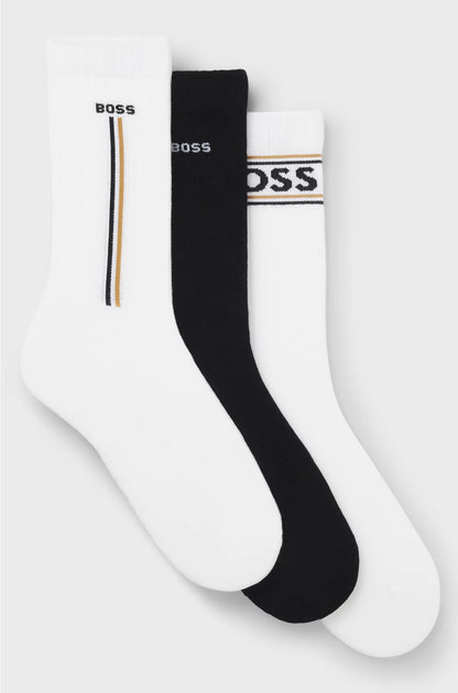THREE-PACK OF SHORT-LENGTH SOCKS WITH LOGO DETAILS