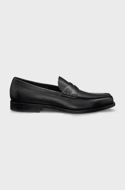 LOAFERS IN SMOOTH LEATHER WITH PENNY TRIM