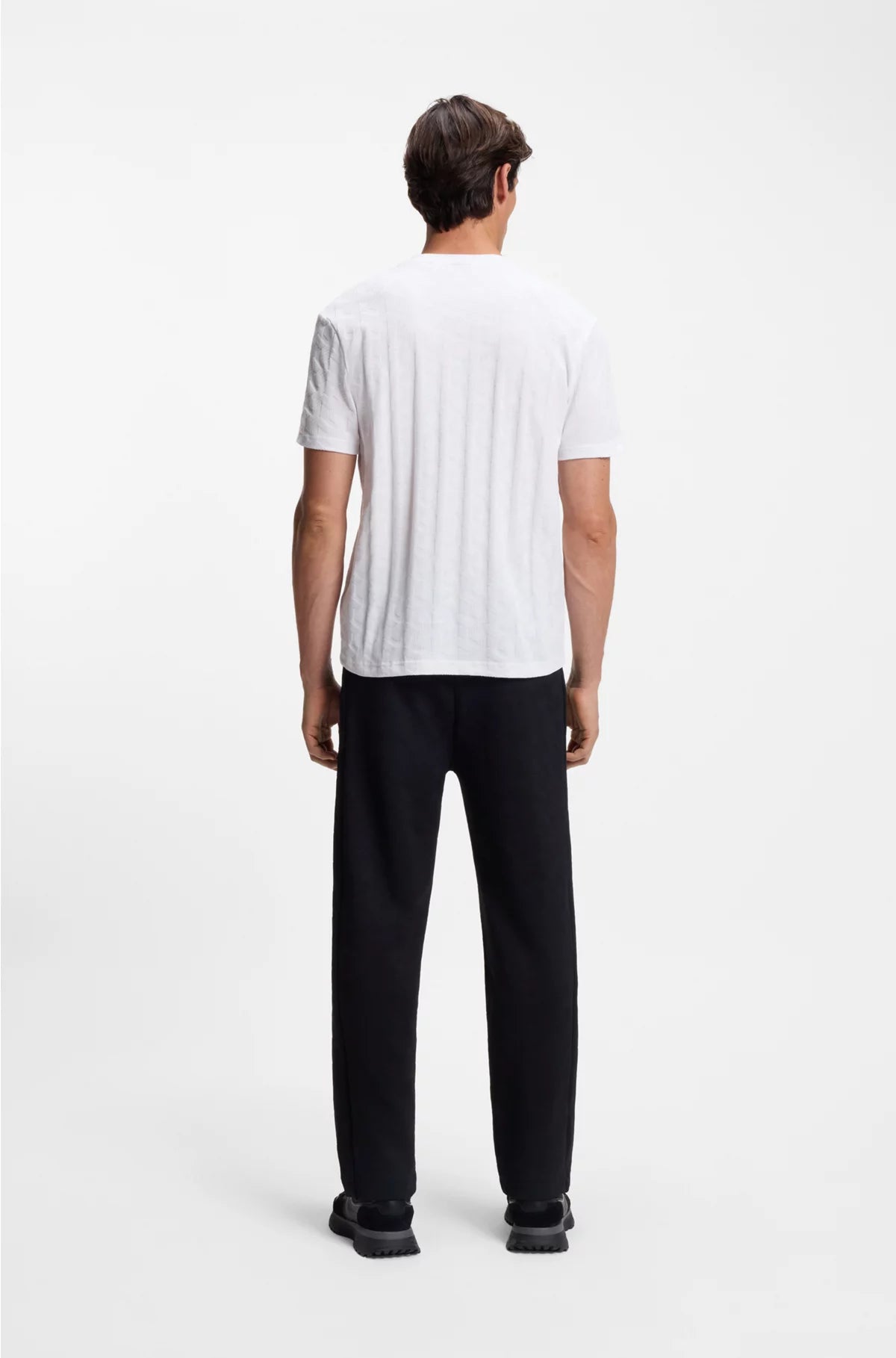 COTTON T-SHIRT WITH JACQUARD PATTERN