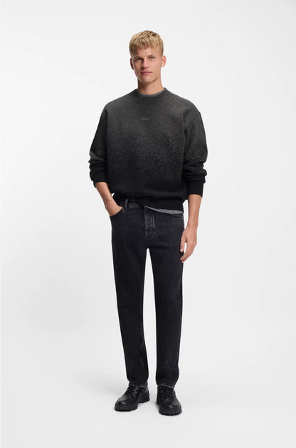 WOOL-BLEND SWEATER WITH DEGRADE PATTERN