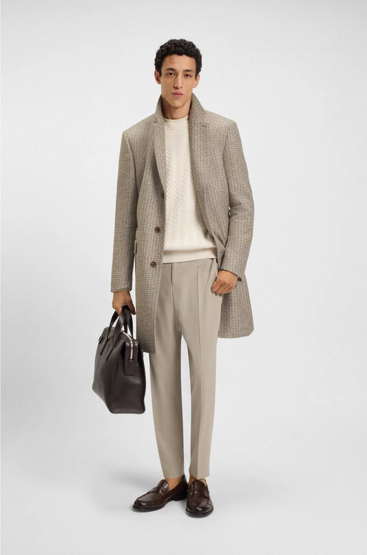 SLIM-FIT COAT WITH DETACHABLE INNER