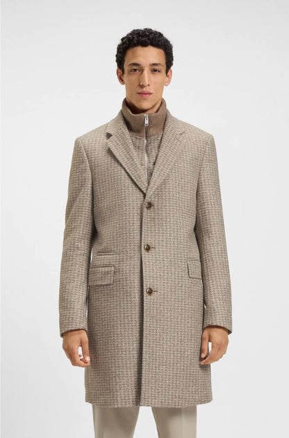SLIM-FIT COAT WITH DETACHABLE INNER
