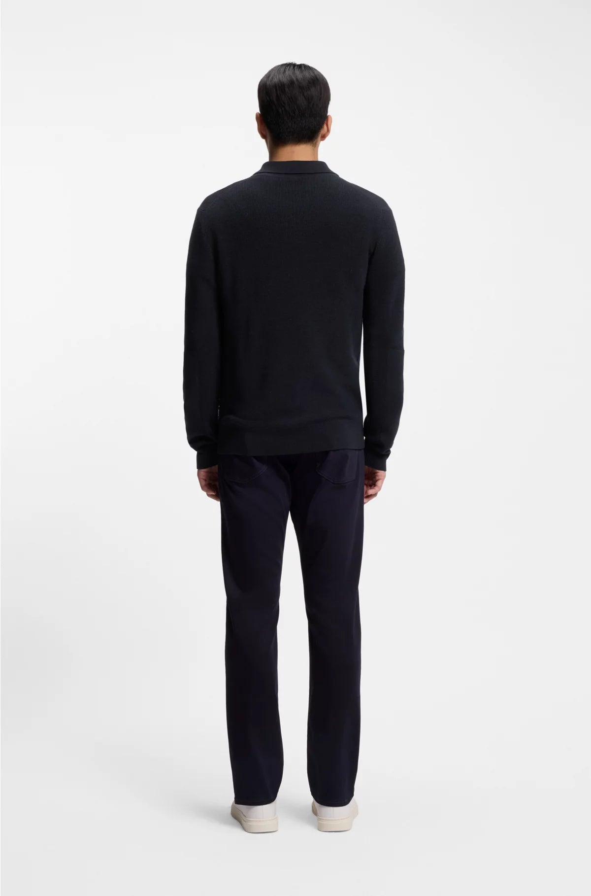 VIRGIN-WOOL SWEATER WITH ZIP COLLAR