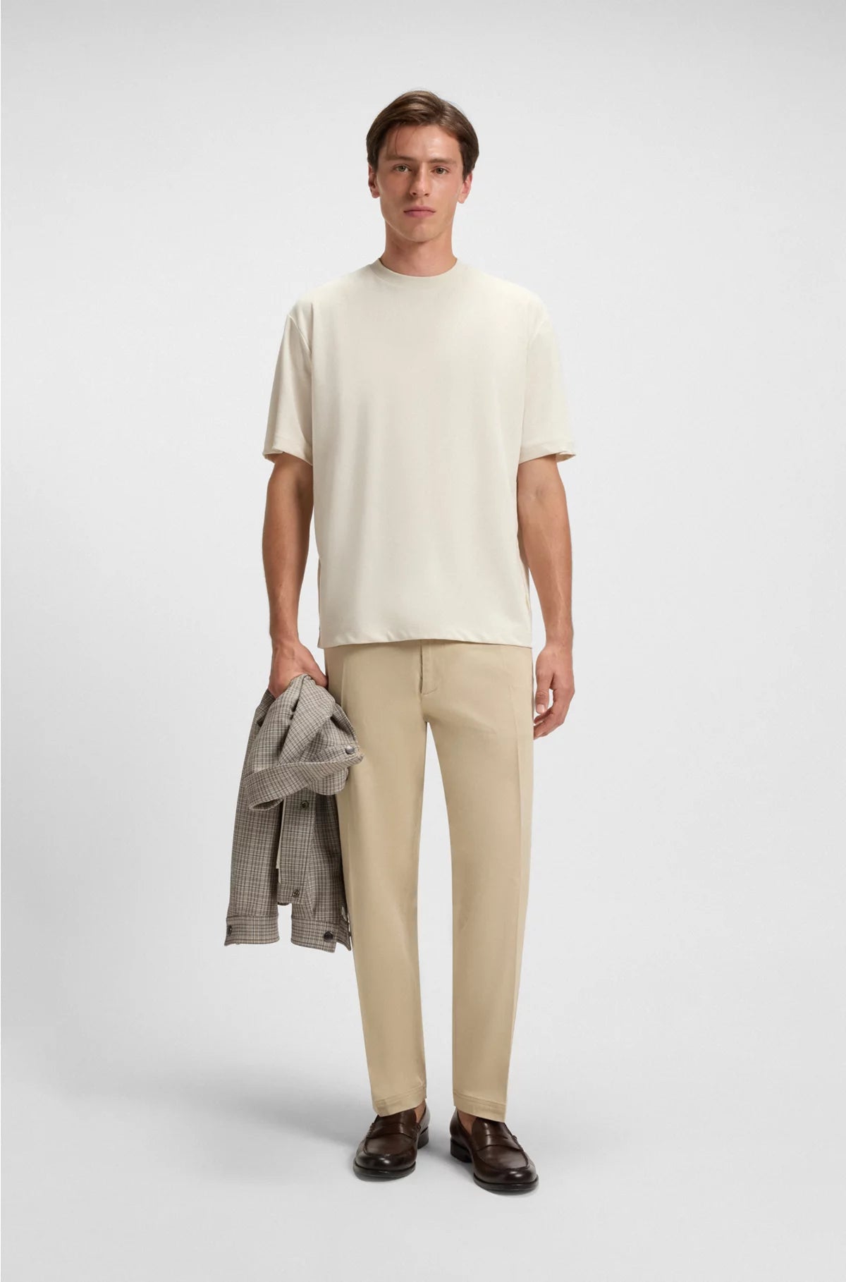 RELAXED-FIT COTTON-BLEND T-SHIRT