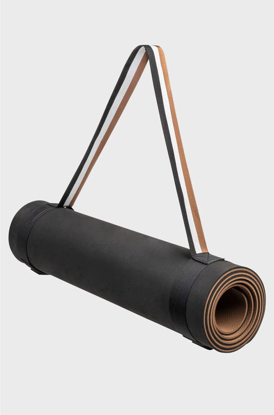 YOGA MAT WITH SIGNATURE-STRIPE STRAP