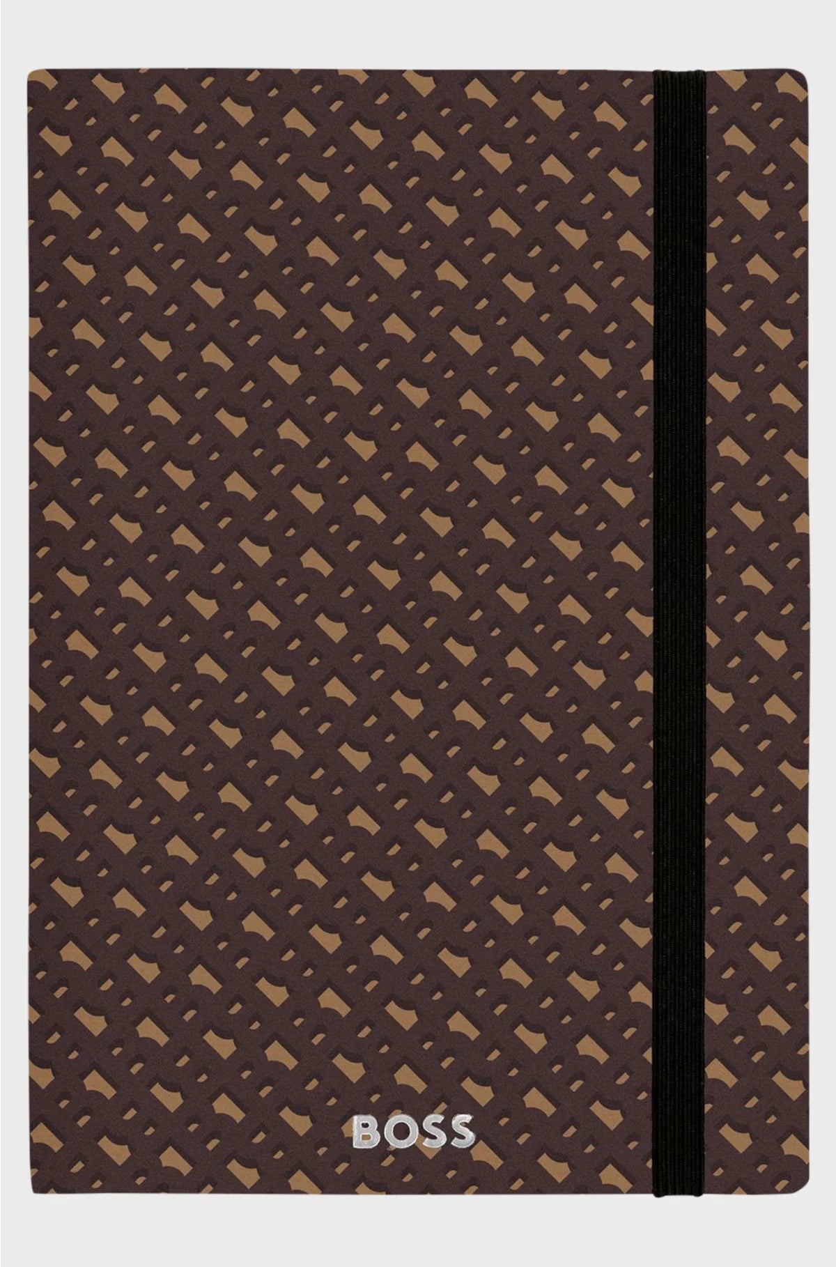 A5 MONOGRAM-PATTERN NOTEBOOK AND BALLPOINT PEN SET