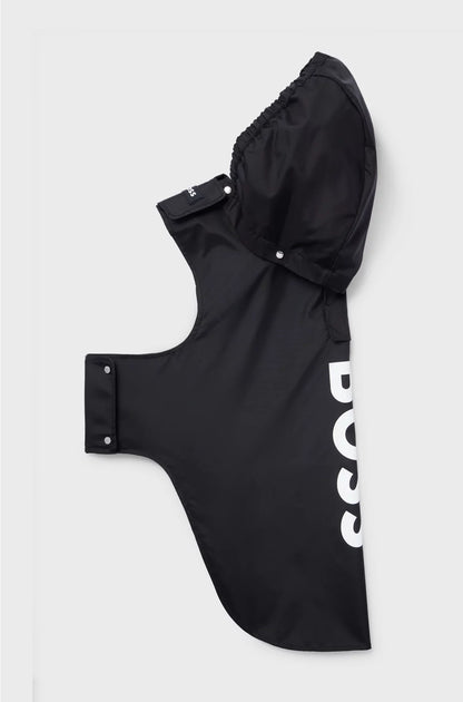 DOG RAINCOAT IN WATERPROOF FABRIC WITH CONTRAST LOGO