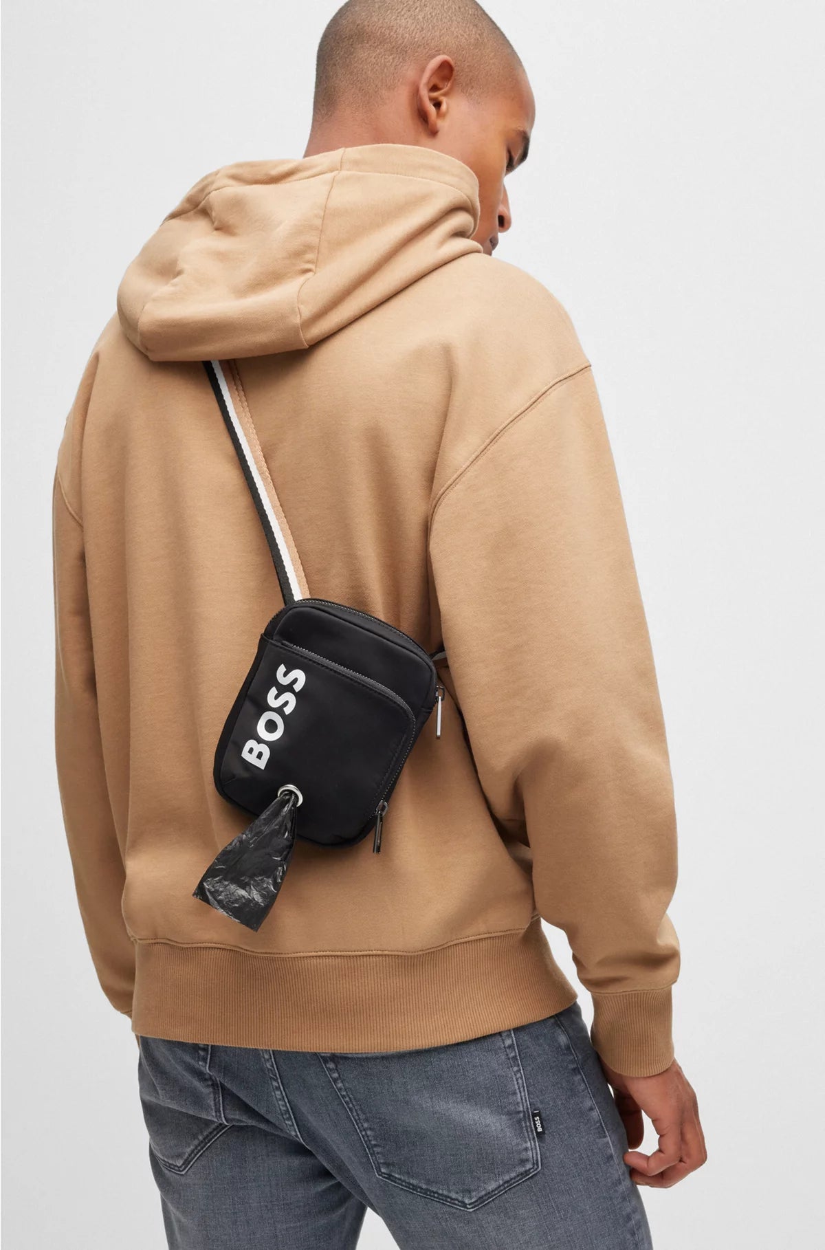 CROSSBODY DOG-WALK BAG WITH CONTRAST LOGO