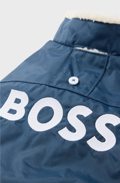 DOG PARKA JACKET WITH CONTRAST LOGO