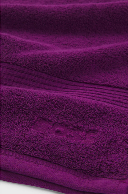AEGEAN-COTTON BATH SHEET WITH TONAL LOGO