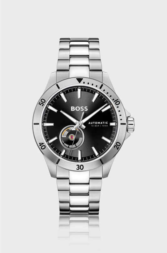 STAINLESS-STEEL WATCH WITH JAPANESE AUTOMATIC MOVEMENT