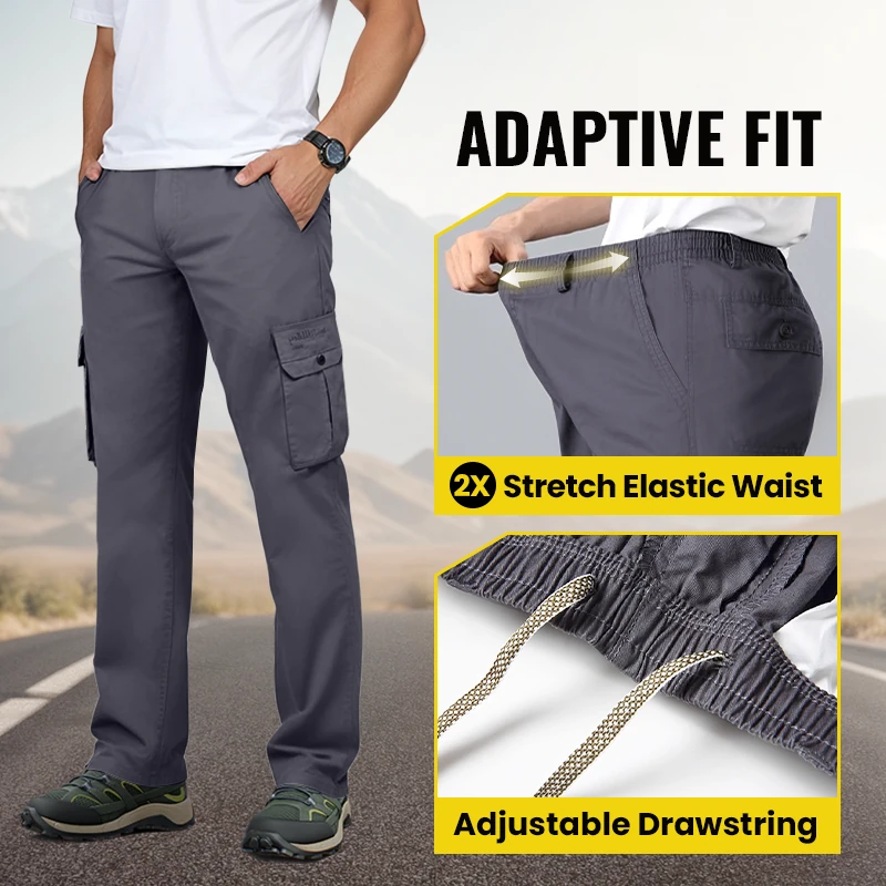 Men’s Outdoor Cargo Pants – Relaxed Fit & Functional Pockets
