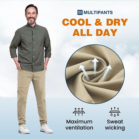 💥MultiPants – High Stretch Multi-pocket Durable Cargo Pants